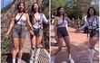 Diện quần bó sát leo núi, hai nữ gymer thành tâm điểm chú ý