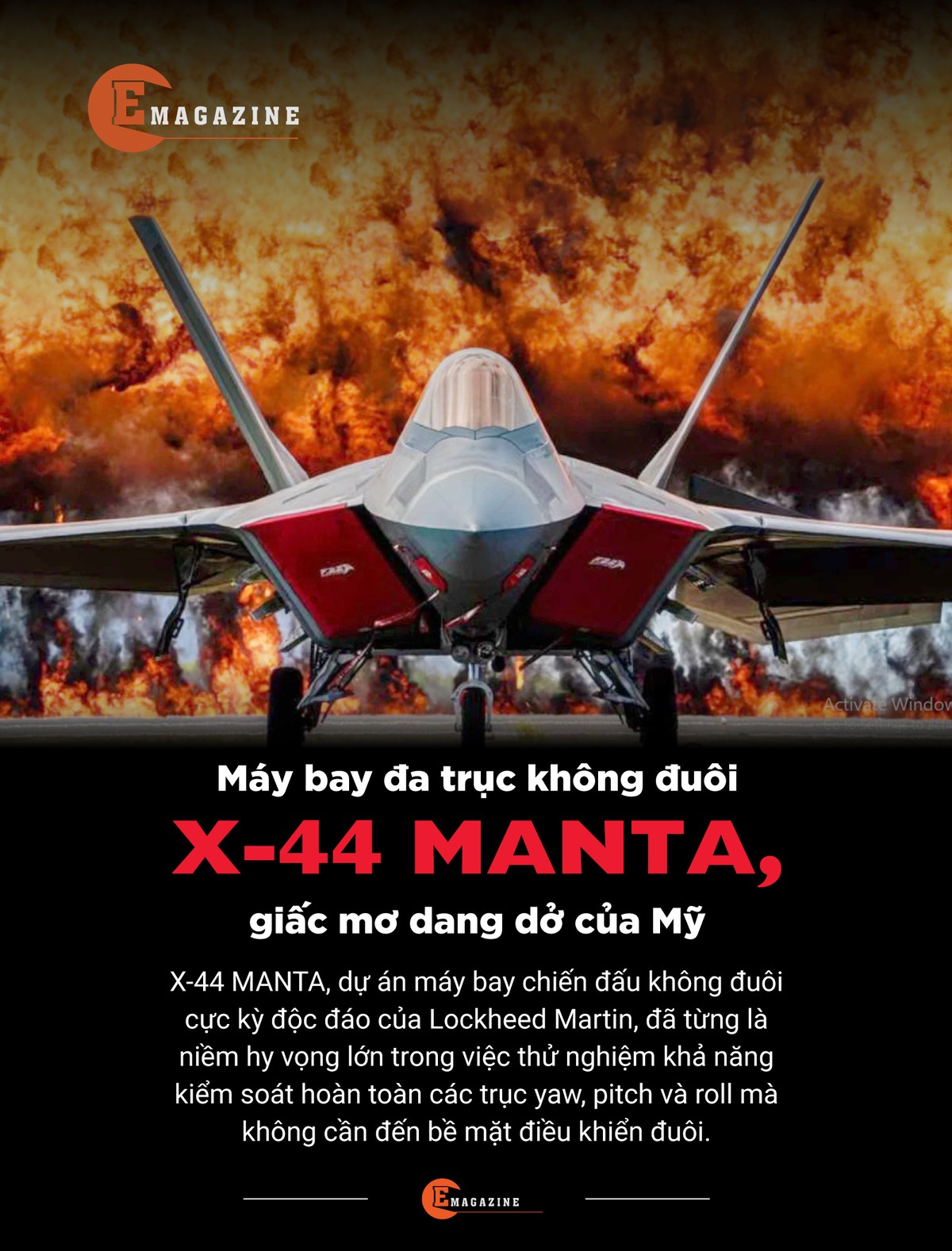 [e-Magazine] May bay da truc khong duoi X-44 MANTA, giac mo dang do cua My