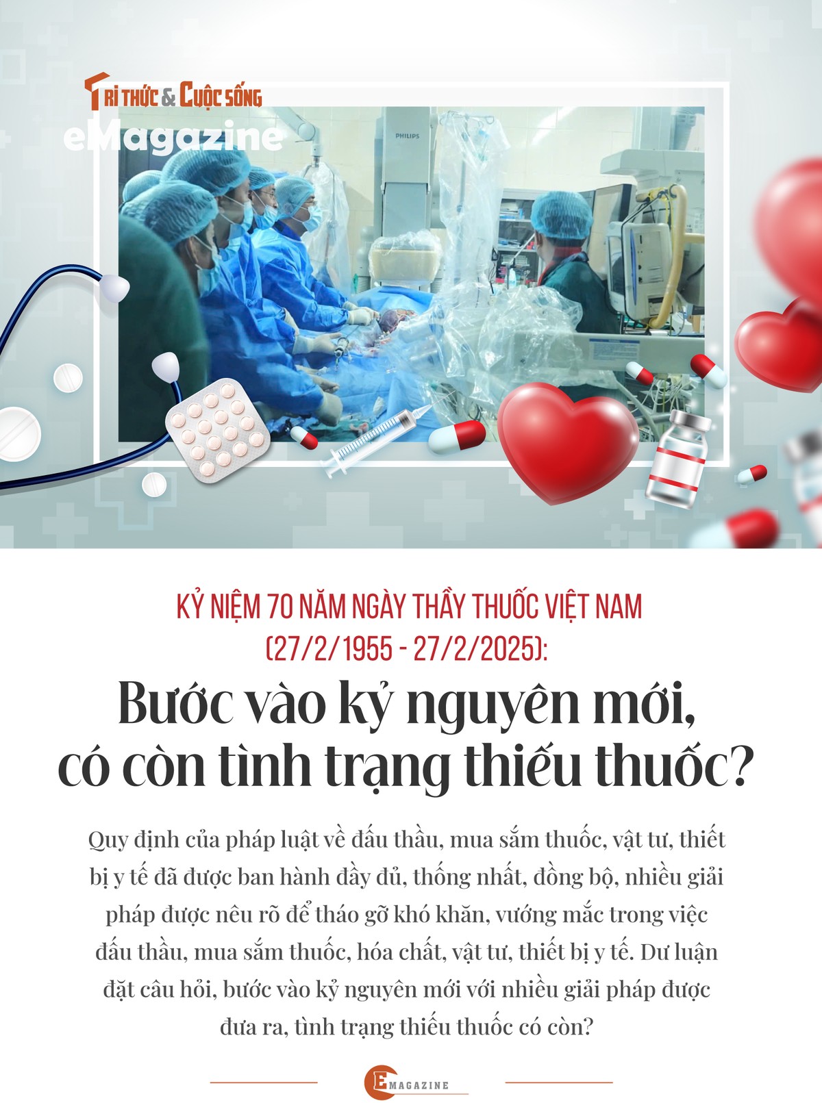 [e-Magazine] Buoc vao ky nguyen moi, co con tinh trang thieu thuoc?