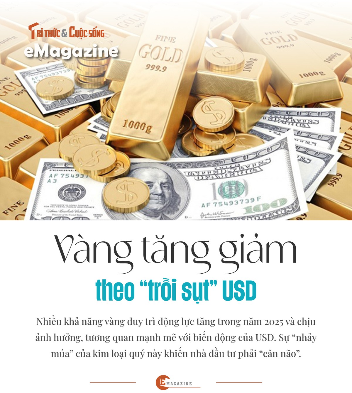 Vang tang giam theo “troi sut” USD