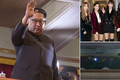 Hình ảnh hiếm hoi lãnh đạo Kim Jong-un xem sao Hàn biểu diễn