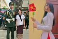 Nhan sắc hot girl Lào đến Điện Biên, chụp ảnh cùng bộ đội Việt