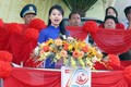 Nhan sắc cô gái phát biểu tại lễ kỷ niệm 70 năm Điện Biên