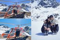 Thủy Tiên - Công Vinh ngắm núi tuyết ở Tây Tạng, check-in trên trực thăng