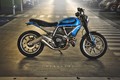 Ngắm Ducati Scrambler “baby blue”, môtô Ý độ kiểu Pháp