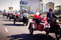 Dàn “xế độc” 3 bánh sidecar Ural rước dâu tại Đà Nẵng