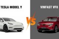 Tesla Model Y kích thước và giá bán ngang VinFast VF8 của Việt Nam