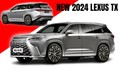 Lexus TX 2024 chốt lịch ra mắt, lộ nội thất với 6 chỗ ngồi