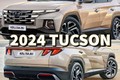 Hyundai Tucson 2024 lộ thiết kế, có trang bị giống SantaFe mới