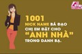 “Cười vỡ bụng” với nick name bá đạo chị em đặt cho “anh nhà”