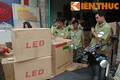 Bắt giữ hàng trăm thùng đèn led không rõ nguồn gốc