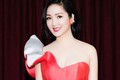 Hoa hậu Giáng My đẹp hút mắt với đầm trễ vai