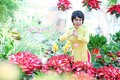 Việt Hương dịu dàng với áo dài chúc Tết Bính Thân 2016