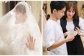 Phan Hiển khoe ảnh Khánh Thi mặc váy cô dâu