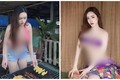 Ngượng chín mặt hot girl “mặc như không” khi nướng thịt, nạo dừa