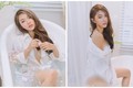 Hot girl diện sơ mi ướt đẫm, khoe dáng quyến rũ trong bồn tắm