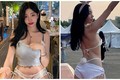 Phát ngượng với hot girl diện quần ngắn cũn cỡn khi đi ăn