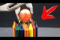 Chuyện gì xảy ra khi bỏ hòn thép nung vào bút sáp màu?
