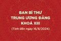 [Infographic] Ban Bí thư Trung ương Đảng khóa XIII