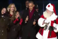 Tổng thống Mỹ Obama nhảy cực cute cùng ông già Noel