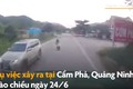 Video: Vượt thiếu quan sát, thanh niên đi xe máy suýt bị container "nuốt chửng"