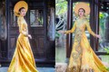 Cận cảnh áo dài thi Hoa hậu Quốc tế của Thúy Vân