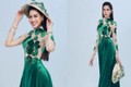 Đỗ Thị Hà gây sốt với “áo dài rau má” ở Miss World 2021