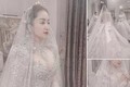 Lộ váy cưới hoàng gia tôn vòng 1 nảy nở của Khánh Thi