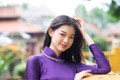 Vẻ đẹp trong trẻo của nữ sinh có tên lạ nhất Miss World Vietnam