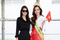 Lê Hoàng Phương rạng rỡ đến HN dự thi Miss Grand International 2023