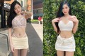 Đỏ mặt hot girl xinh đẹp mặc hở táo bạo khi dạo phố