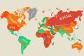 Xem bản đồ cho thấy Việt Nam hạnh phúc thứ nhì thế giới