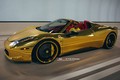 Chiêm ngưỡng siêu xe Ferrari 458 Spider bọc vàng độc đáo