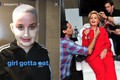 Katy Perry biến thành bà Hillary Clinton đi dự tiệc Halloween