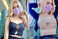 Đi tàu điện, nàng hot girl gây khó chịu vì "mặc như không mặc"