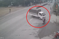 Thanh Hóa: Thiếu tá công an bị xe máy gặp tai nạn lao trúng người