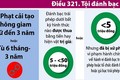 Infographic: Đánh bạc online, Bộ Luật Hình sự hiện hành xử sao?