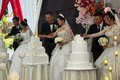 Một gia đình tổ chức đám cưới cho 3 cô con gái