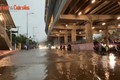 Tuyến đường gần trạm Metro Suối Tiên ngập nặng