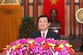 Chủ tịch nước Trương Tấn Sang chúc Tết Ất Mùi 2015