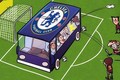 Ảnh chế: Mourinho tri ân thầy bằng chiếc xe buýt hai tầng