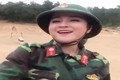 Cô gái Nghệ An mặc quân phục vừa xinh vừa hát hay
