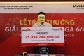 Người trúng Vietlott 75 tỷ tặng đội tuyển U23 Việt Nam 100 triệu đồng