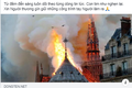 Cháy Nhà thờ Đức Bà Paris, cư dân mạng chia buồn cùng nước Pháp