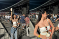 Hotgirl lai Việt - Tây Ban Nha mặc "mát mẻ" đi xem nhạc hội