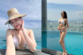 Nữ MC “chân dài nhất Việt Nam” diện bikini trắng tinh khôi chào Hè