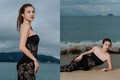 "Đánh đu" với váy ren, em gái Lê Công Vinh khoe body miễn chê