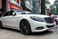 Xe siêu sang Mercedes Maybach S600 trắng mờ độ mâm ở Sài Gòn