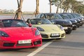 Dàn xế sang tiền tỷ Porsche “show hàng” tại Hà Nội