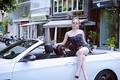 "Bỏng mắt" ngắm hot girl Trâm Anh bên xe BMW mui trần